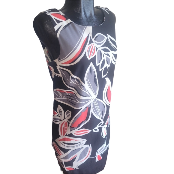 Beechers Brook Floral Sleeveless Shift Dress L - Picture 2 of 6